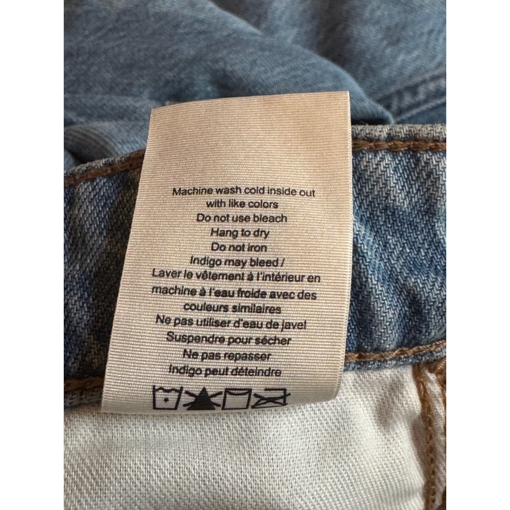 Rag & Bone Lori Mid-Rise Crop Wide Leg Jeans 28 Light Wash Blue Denim Pants - Picture 8 of 11